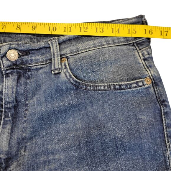 Levis Vintage‎ 511 Slim Fit BIG E Premium Stretch Blue Jeans Men’s 34X34 fits 32 - Picture 12 of 16